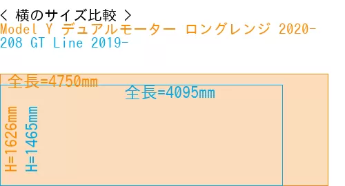 #Model Y デュアルモーター ロングレンジ 2020- + 208 GT Line 2019-